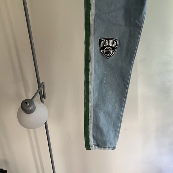 SKINNY STRETCH VARSITY JEANS WITH SIDE TAPE 🏈💚 - Picture 5 of 5